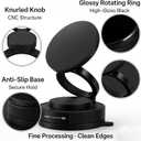 2 x Car Phone Holder Magnetic Phone Holder for Car Cell Phone Car Mount Phone Mount 360 Degrees Rotation Strong Suction Cup for Gym Mirrors Stable Holder Workout Videos Dashboard Holder iPhone & Android