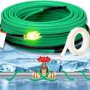 HEATIT Heat Tape for Water Pipe Freeze Protection Self-Regulating Heat Cable for Metal And Plastic Pipes Roof & Gutters De-Icing Heating Trace Tape Anti-Freeze Pipe Heater System 6ft Lighted Plug 2FT