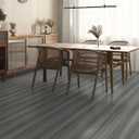 Vinyl Flooring Roll 11.8" x 118" - Peel and Stick Wood Plank Flooring for Bathroom, Kitchen, Hallway, Laundry Room - Multi-Purpose Removable Floor Tile (Wood Pattern) (Gray)