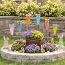 6 Packs Carrot Decorative Garden Stakes Easter Decorations,Cute Carrot Metal Yard Signs,Happy Easter Decorations Outdoor Yard for Spring Home Outside Lawn Front Porch Lawn Backyard Decor