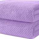 HOMEXCEL Bath Towel Set Pack of 2, (27 x 54 Inches) Microfiber Ultra Soft Highly Absorbent Bath Towel, Lightweight and Quick Drying Towels for Body, Sport, Yoga, SPA, Fitness, Purple