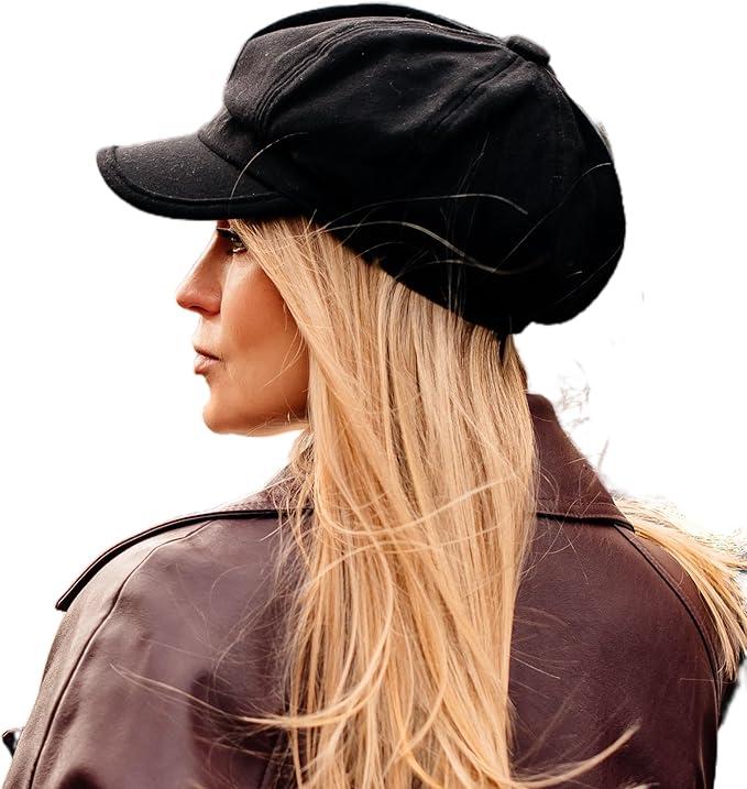 Comhats Wool Fashion Newsboy Hats for Women Winter Warm Pageboy Cabbie Cap Beret