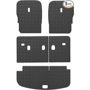 TTX LIGHTING Cargo Mat & Seat Back Covers for Kia Telluride 2020-2025 (PU)
with 2nd & 3rd Row Seatback Mats,Leather Cargo Liner Custom Fit Trunk Mat All-weather Protection Waterproof Easy to Clean