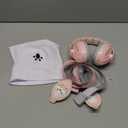 Baby Ear Muffs, 2-in-1 Baby Noise Canceling Headphone, Hearing Protection for Babies 0-48 Months, Adjustable Headband (Pink)