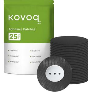 Dexcom G7 Over Patches - Waterproof 25-Pack Dexcom Stelo & G7 Over Patches with Reusable Hardshell Cover, Latex-Free, Hypoallergenic, Long-Lasting, Breathable (BLK)