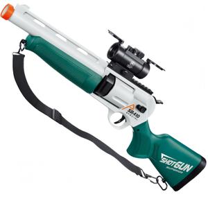 Foam Gun Revolver 2 in 1 Shotgun with 4X Scope Soft Foam Blaster Gift for Christmas Birthday with 60 Bullets 15 Shells Soft Bullet Revolver Soft Dart Pistol for Age 14+ (Brown), 19.7 inches x 1.6 inches x 7.9 inches