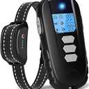 Dog Shock Collar with Remote Control – Shock Collar for Dogs 10–120 lbs, 2000FT Long Range IPX7 Waterproof Rechargeable Dog Training Collar with 4 Safe Modes Beep Vibration Shock & Flashlight Clear