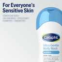 Cetaphil Ultra Gentle Body Wash, For Dry to Normal, Sensitive Skin, 16.9oz Pack of 1 Aloe Vera, Vitamin B5, Hypoallergenic, Paraben Free, Fragrance Free, Dermatologist Tested