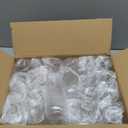 Goodluck 24pack Clear Disposable Champagne Flutes，9oz Stemless Champagne Flutes,Stemless Disposable Clear Plastic Toasting Glasses for Weddings, Birthday Parties, Family Gatherings, Bars etc, 2 inches x 5.7 inches