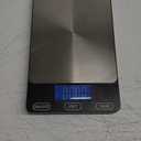 Food Scale -33lb Digital Kitchen Scale for Food Ounces Grams Rechargeable 305 Stainless Steel,Batteries and Type-C Charging | Perfect for Meal Prep, Cooking, and Baking, Black (Large)