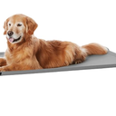 Amazon Basics Cooling Breathable Elevated Dog Bed with Metal Frame for Large Dogs, 51" x 31" x 8", Grey
