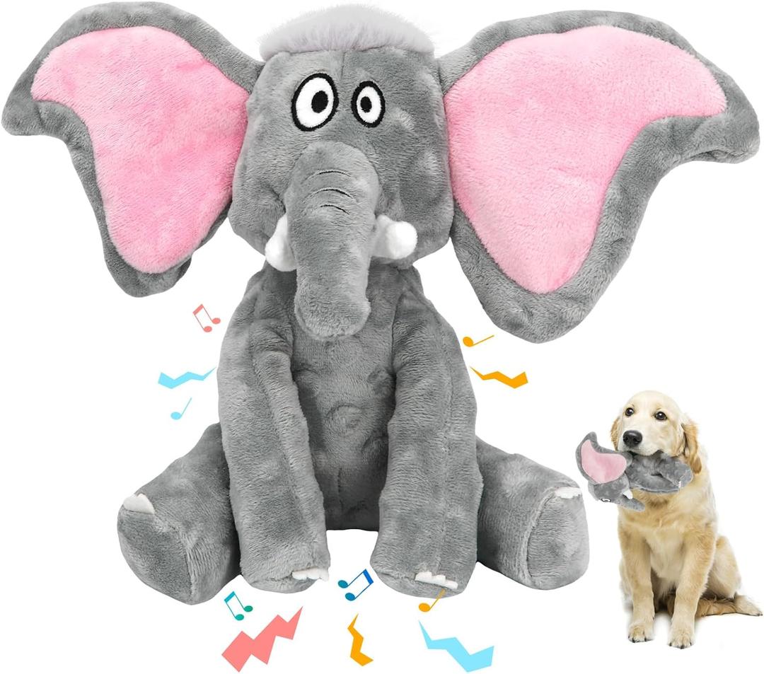 Plush Large Dog Toys with Squeaker and Crinkle Paper, Interactive Puppy Chew and Teeth Cleaning Toy, Pet Toys for Small, Medium and Large Dogs