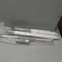 Floor Squeegee with 180 Rotating Head, Squeegee for Floor with 52'' Long Handle, Squeegee Broom, Squeegee for Window Cleaning, Bathroom Tile, Garage Concrete, Deck, Shower Glass (White)