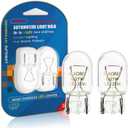 ALKOREY-T20 W21W 7440 Bulb, 2700K Warm White 12V 21W 7440 Replacement Bulbs for Back Up Reverse Lights, Brake Tail Lights, Car Miniature Lamps, Ideal for Parking, 2 Pack