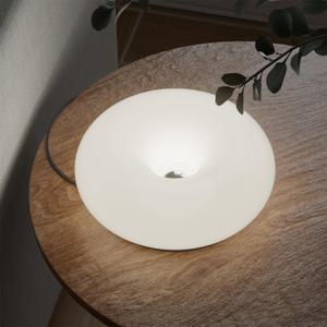 Creative Design White Donut Lamp, Plug-in Wall Sconce Or Table Lamp Dual Using for Atmosphere, Modern Infinitely Dimmable White Wall Light Desk Lamp for Corridor, Bedsided Or Warm Decoration (White)