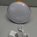 JALL Wake Up Light Sunrise Alarm Clock for Kids, Heavy Sleepers, Bedroom, White Noise Sound Machine with 17 Nihgt Lights, 25 Soothing Sounds, Bluetooth Speaker, Dual Alarms, FM Radio, Wood Grain