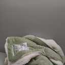 Electric Heating Blanket Throw Size, Waffle Heated Blanket Soft and Cozy, 6 Heating Levels & 4 Hours Auto-Off, 50" x 60" Sage Green