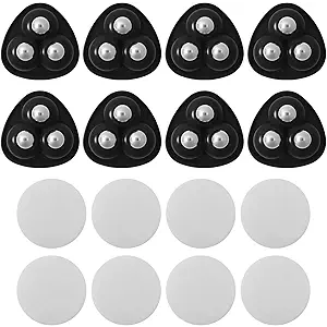 Appliance Casters  Furniture Sliders & Appliance Rollers for Kitchen, Coffee Machine, Blender, Oven  Helps Mom or Wife Easily Solve Countertop Sliding (Black, 8pcs)