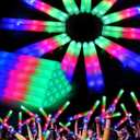 135PCS Foam Glow Sticks, Foam Light Up Sticks with 3 Modes Colorful Flashing, Glow Stick Bulk Party Pack, Glow in Dark Party Supplies, LED Foam Sticks Bulk for Wedding, Raves, Concert, Halloween