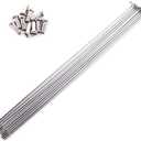 Vctitil 10 Pcs 245mm-305mm 14G Bicycle Spokes Stainless Steel Spokes and Nipples Bike Spokes for Mountain Bike Road Bike Electric Bike 700C Wheels