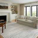 Loloi Kamala Collection KAM-04 Sky/Dove 5'-3" x 7'-9" Area Rug