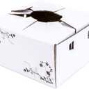 Cardboard Boxes for Delivery - Flower Delivery Boxes (8"x 8"x 4") - Sell in Bundle (10)
