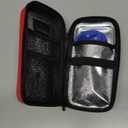 Insulin Cooler Travel Case TSA Approved, Insulin Travel Case Temperature Display, Portable Insulin Pen Cooler Travel Case for Insulin Ice Pack, Travel Diabetic Supplies (Red)