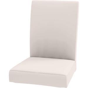 The Durable Henriksdal Chair Cover Width: 20.8 Replacement is Custom Made for IKEA Dining Chair Cover Or Slipcover (Polyester Flax Beige)