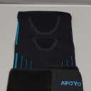 APOYO Elbow Brace for Tendonitis and Tennis Elbow, Compression Sleeve for Arthritis, Workouts, Reduce Joint Pain During Fitness Activity (Large) (Blue)
