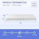 PayLessHere 6 Inch Twin Green Tea Cooling Gel Memory Foam Mattress Twin Size in a Box,Medium-Firm,Pressure Relief&Temperature Regulation,CertiPUR-US Certified,White