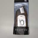 FESHFEN Straight Ponytail Extension 18 inch Natural Long Ponytails Wrap Around Clip in Pony Tail Hair Piece Synthetic Hairpieces for Women, Black Brown