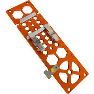 Upgraded 340mm Track Saw Square Right Angle Circular Saw Guide Rail Angle Stop Accessories,Woodworking 90 Degree Track Stop Square Cutting Board Compatible with Festool and Makita Guide Rail (Orange)