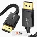 Silkland 54Gbps DisplayPort Cable 2.1 [VESA Certified], [8K@165Hz, 4K@480Hz 360Hz 240Hz] DP 2.1 Cable 16K, DP54 HDR DSC 1440P Display Port Cord Compatible G-Sync Gaming Monitor 5090 7900XTX, 6.6FT