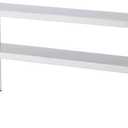 Stainless Steel Shelf 2 Tier Stainless Overshelf for Kitchen Prep Work Table 12 x 48 Inches Adjustable Commercial Steel Table OverShelf for Kitchen, Restaurant, Bar, Utility Room, Garage