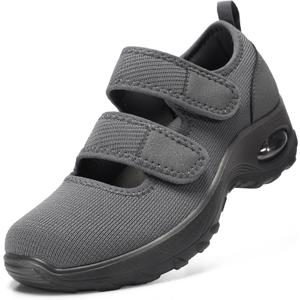STQ Womens Walking Shoes Non Slip Orthopedic Shoes Adjustable Diabetic Shoes Comfort Mary Jane Shoe