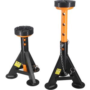 BESTOOL Heavy Duty Jack StandLow Profile Car Jack Stand with Security Locking Pins-4ton (8000Ibs) Capacity, 2 Pack