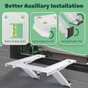 Window Air Conditioner Support Bracket, Heavy Duty Window AC Brackets with 2 Arms, Universal Air Conditioner Brackets, Fits 5,000-22,000 BTU AC Units, Up to 200 lbs