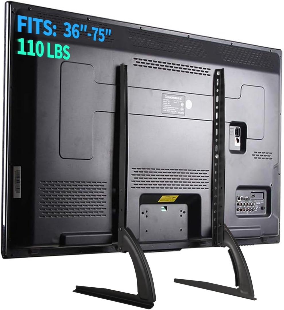 TV Stand Mount for Sony Bravia 55/65/75inch TVs, Table Top TV Stand Base, Height Adjustable Replacement Stand, for Most 36-75" LED Flat Screen TVs, Steel TV Feet Holds up to 110 lbs, Max VESA 600x600m