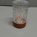 Battery Operated Light with Timer,Adult Night Lights for Bedroom,Mini Lamp for Lndoor Use in Bathroom, Hallway,Glass Decorative Warm Light Lamp (Warm Light)