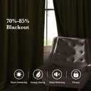 RYB HOME Rich Gold Brown Velvet Curtains 84 inches, Thermal Insulated, Light Blocking, Elegant Rod Pocket Velvet Drapes for Living Room, 52" W x L90 L, 2 Panels Set