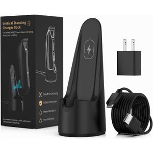 Charging Dock Replacement for MANSCAPED Lawn Mower 5.0 Ultra | Vertical Standing Charger for Manscape Trimmer with AC Adapter, Manscaped Charger Holder with 4.9FT USB-C Cable (T Black) Charging Dock Replacement for MANSCAPED Lawn Mower 5.0 Ultra | Vertical Standing Charger for Manscape Trimmer with AC Adapter, Manscaped Charger Holder with 4.9FT USB-C Cable (T Black)