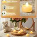 Amagic 150 Pack Flameless LED Tea Lights Candles Battery Operated, Electric Fake Tealight Candles for Votive, Halloween, Christmas, Home Decor, Wedding, Table Decor (150Pack)