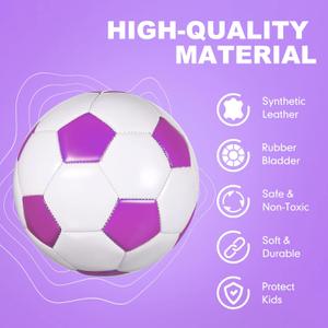 Deekin Soccer Ball with Pump Soccer Ball Toy Official  Indoor Outdoor Sports Gift for Child Practice Training Game Back to School
