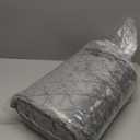 Fredsure Distressed Velvet Quilt Set, 3 Pieces Grey Queen, Distressed Velvet Face and Brushed Microfiber Reverse with Diamond Quilting