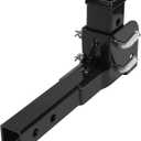 CPROSP 2'' Trailer Hitch Extension 16.3'', Folding 2" Trailer Hitch Extension Mount Shank Foldable Adapter