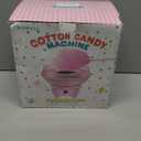 Cotton Candy Machine, Mini Cotton Candy Maker for Kids, Pink Vintage Candy Maker for Christmas Gift, Home, Birthday Family Party, Includes 20 Cotton Candy Sticks & Sugar Scoop