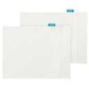 Biloban Organic Cotton Toddler Pillowcase 2 Pack, (Pillowcase Only) Kids Pillowcase for Sleeping Fit Pillow Sized 13"x 18" or 14"x19", Envelope Travel Pillowcases for Girl Boy, Cream