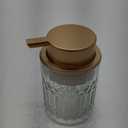 Glass Soap Dispensers with Red Copper Pump Head