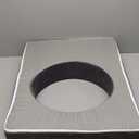 Pillow, 22,5×22,5in, Grey, round size 15,5×12,5 in