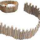 Flexible Hamster Wooden Bridge, 11.8In Hamster Fence, Wooden Sticks for Hamster Cage Decor And Platforms, Syrian Hamster Cage Accessories Wood